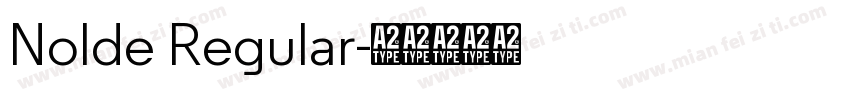 Nolde Regular字体转换